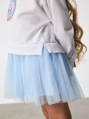 שמלה מסתובבת שרוול ארוך פרנץ’ טרי STITCH