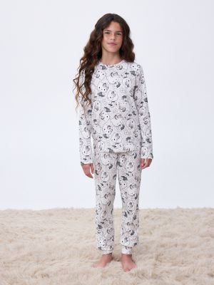 סט פיג’מה ארוכה אינטרלוק HELLO KITTY