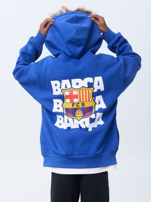 סווטשירט קפוצ’ון עם רוכסן פוטר BARCA