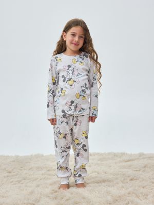 סט פיג’מה ארוכה דקה אינטרלוק MINNIE