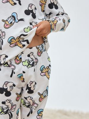 סט פיג’מה ארוכה דקה אינטרלוק MICKEY