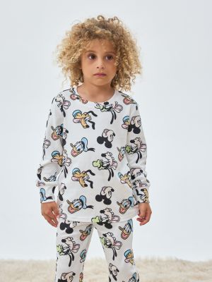 סט פיג’מה ארוכה דקה אינטרלוק MICKEY