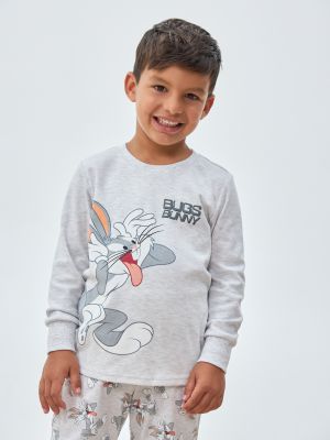 סט פיג’מה ארוכה דקה אינטרלוק LOONEY TUNES