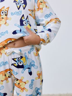 סט פיג’מה קטיפה BLUEY AND BINGO