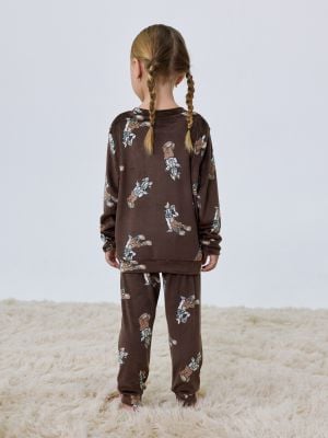 סט פיג’מה קטיפה DAISY