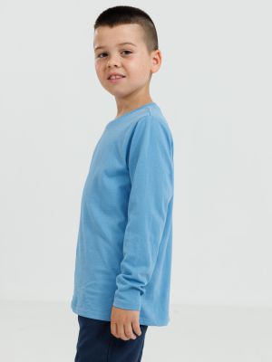 חולצה ארוכה צווארון עגול לבנים