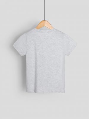 חולצה קצרה צווארון עגול לבנות