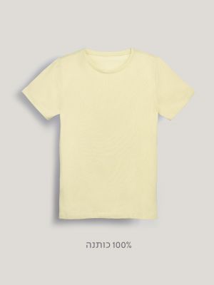 חולצה קצרה צווארון עגול לבנות