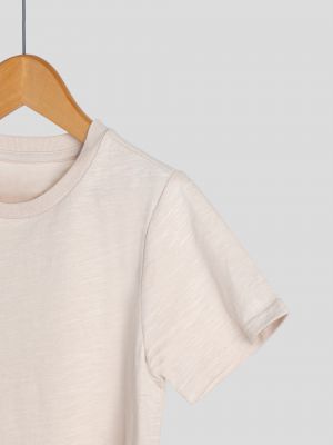 חולצת סלאב קצרה צווארון עגול לבנים