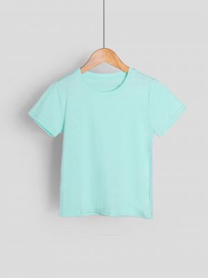 חולצת סלאב קצרה צווארון עגול לבנות