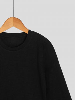 חולצת סלאב ארוכה צווארון עגול לבנות