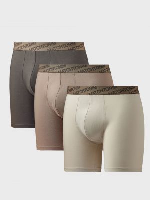 מארז 3 תחתוני בוקסר ארוכים וצמודים