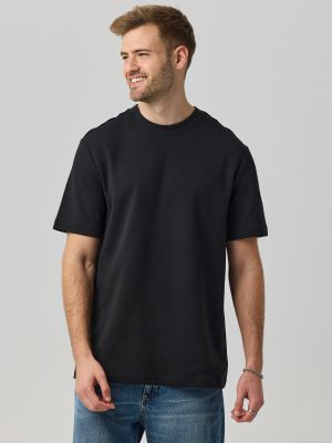 חולצה קצרה עבה בגזרה רחבה