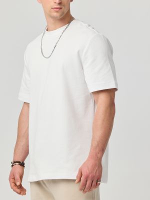 חולצה קצרה עבה בגזרה רחבה