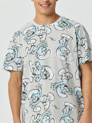 סט פיג’מה קצרה THE SMURFS