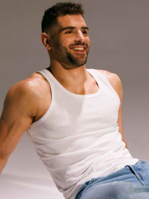 מארז שתי גופיות ריב 1/1 פסים דקים