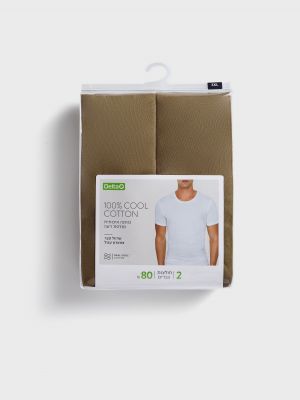 מארז שתי חולצות טי מידות גדולות Matchtonim cool cotton