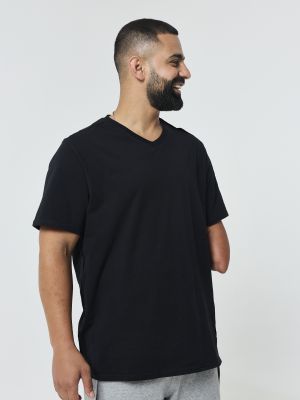 חולצה נגישה עם פתחים בצדדים יוניסקס