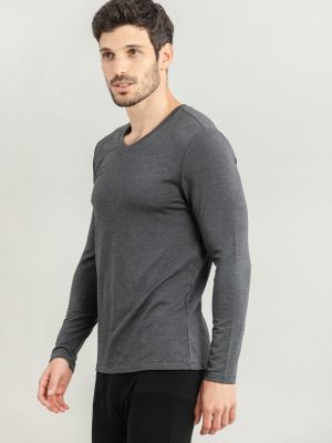 חולצה תרמית צווארון וי SLIM FIT