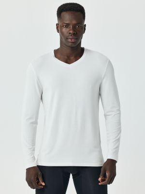 חולצה תרמית צווארון וי SLIM FIT