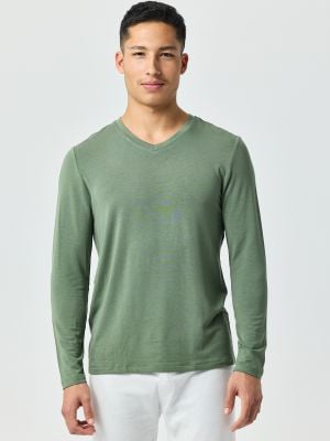 חולצה תרמית צווארון וי SLIM FIT