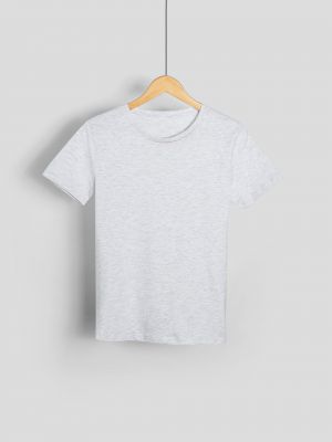 חולצה קצרה צווארון עגול לנערות