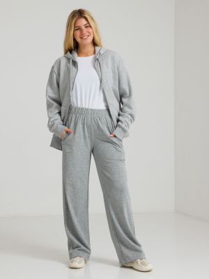 מכנסיים ארוכים דקים בגזרה ישרה