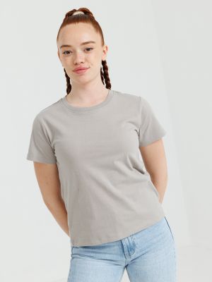 חולצה קצרה צווארון עגול נערות