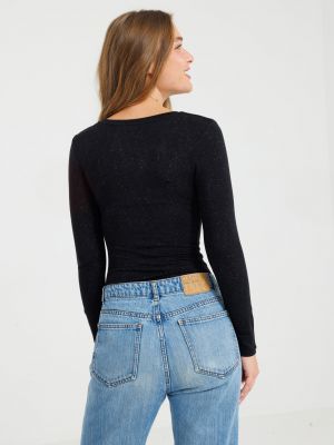 חולצה תרמית דקה מנצנצת