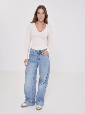חולצה תרמית אנטי בקטריאלית צווארון וי- SLIM FIT