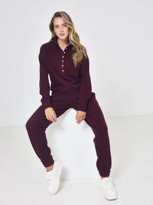 סריג וופל חצי מכופתר