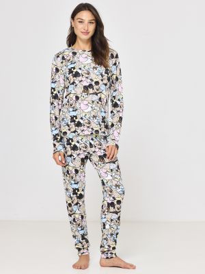 סט פיג’מה ארוכה דקה MICKEY & FRIENDS