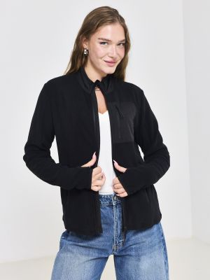 ג’קט פליז עם רוכסן