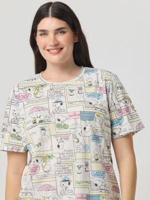 סט פיג’מה קצרה SNOOPY