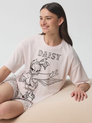 סט פיג’מה קצרה ריב DAISY