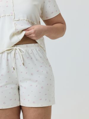 סט פיג’מה קצרה ריב FLORAL