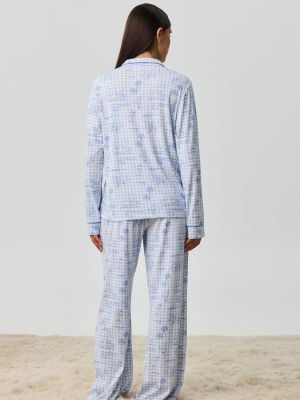 סט פיג’מה ריב מכופתרת DISNEY