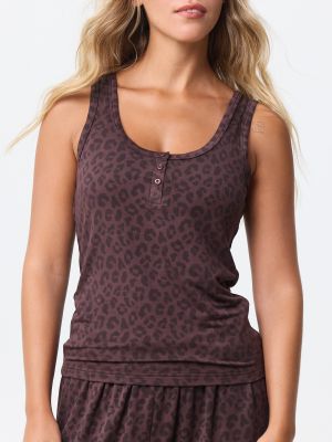סט פיג’מת גופייה פרנץ’ טרי LEOPARD