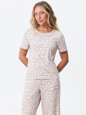סט פיג’מה ריב LEOPARD