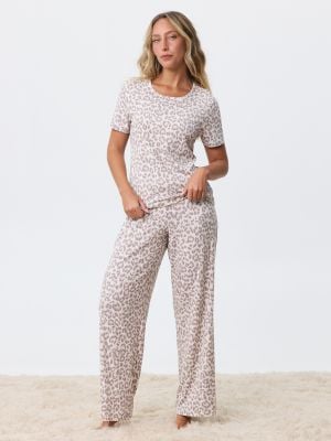 סט פיג’מה ריב LEOPARD