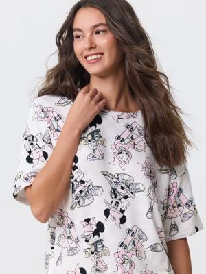 סט פיג’מה קצרה פרנץ’ טרי MICKEY AND FRIENDS