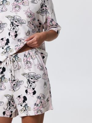 סט פיג’מה קצרה פרנץ’ טרי MICKEY AND FRIENDS