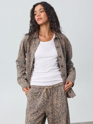 אוברשירט שרוול ארוך פרנץ’ טרי LEOPARD