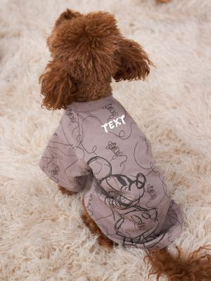 חולצה דקה לכלב עם כיתוב אישי MICKEY