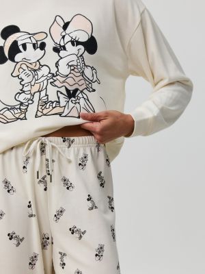 סט פיג’מה ארוכה פרנץ’ טרי MICKEY AND MINNIE