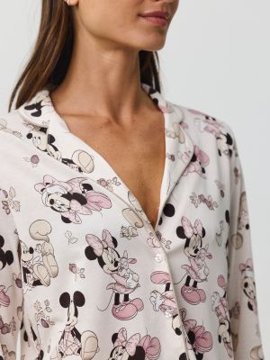 סט פיג’מה מכופתרת MICKEY AND MINNIE
