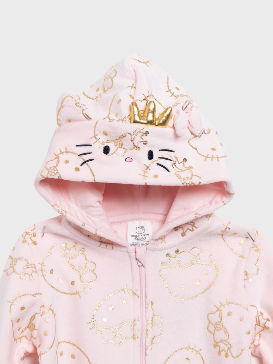 אוברול קטיפתי  HELLO KITTY