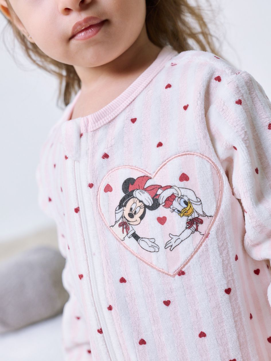 אוברול פיג’מה קטיפה MINNIE