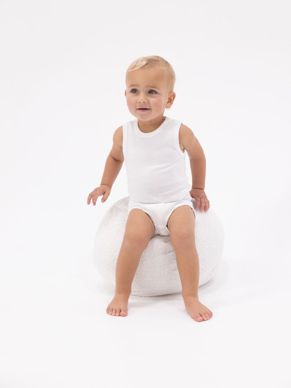 מארז 3 בגדי גוף ללא שרוולים BASIC COTTON