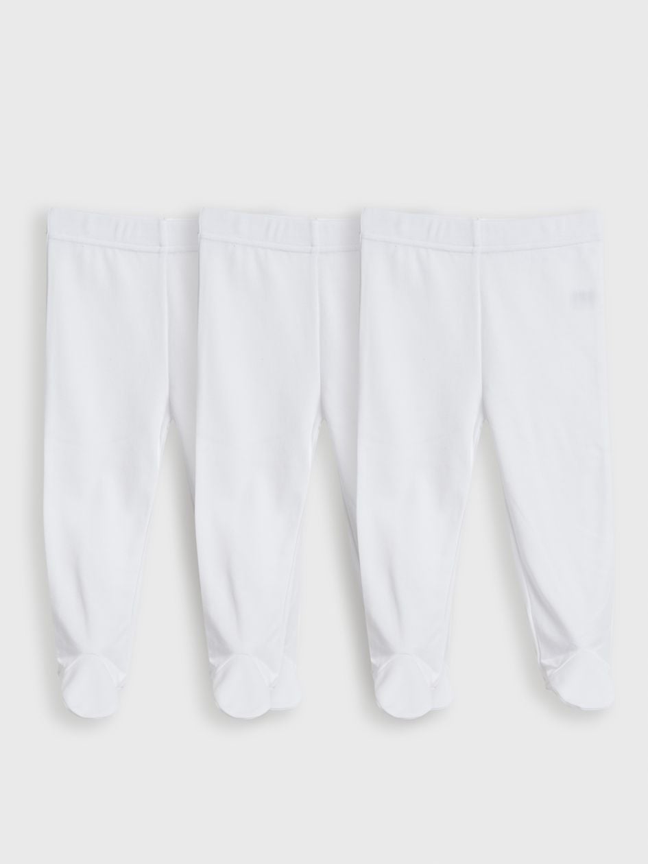 מארז 3 מכנסיים עם רגליות BASIC COTTON